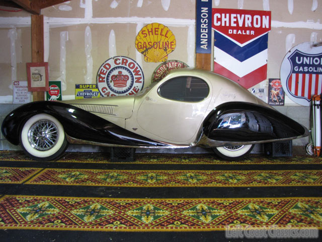 1939 Talbot Lago Teardrop Full Scale Wall Art for Sale