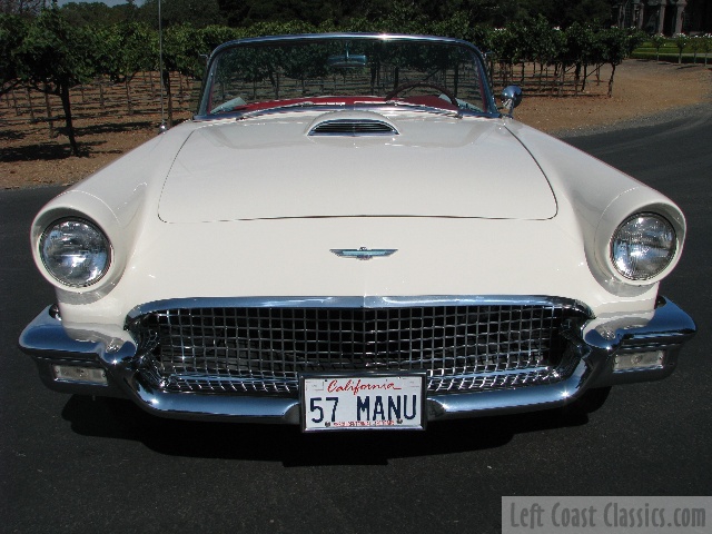 Fantastic white 1957 Ford TBird for sale The current owner purchased this 