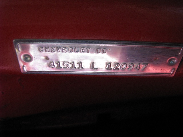 1964 Chevy Belair VIN