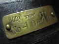 1929 Lincoln Model L Body Plate