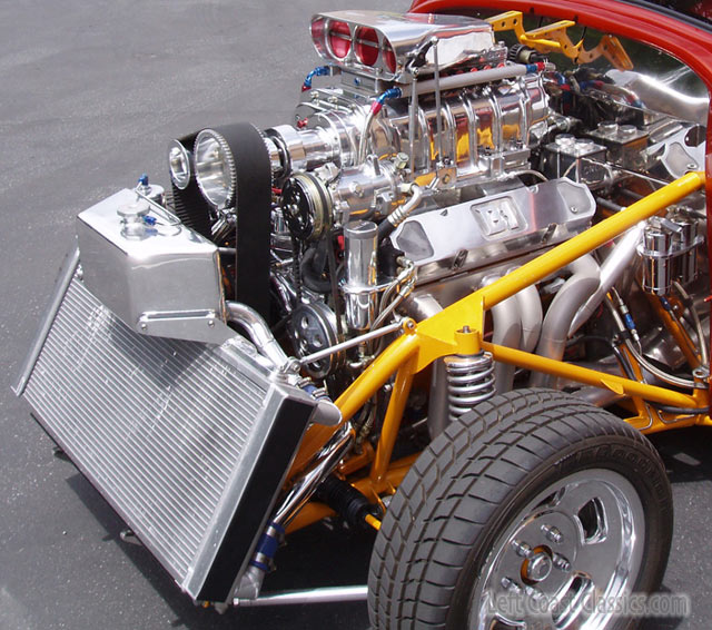 1934 Willys Woody Wagon Drag Car Engine