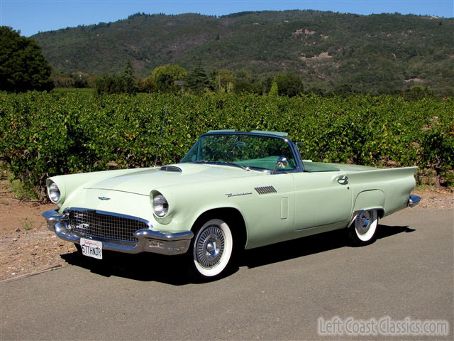 1957 Ford thunderbird willow green #9