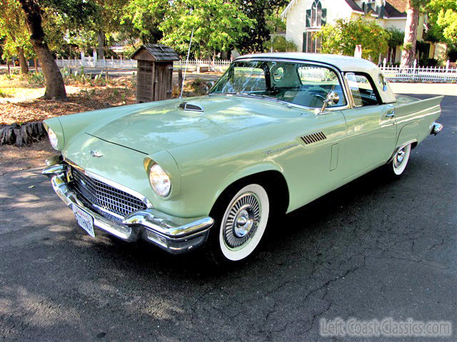 1957 Ford thunderbird willow green #5