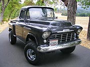 Black 1956 Chevrolet Napco